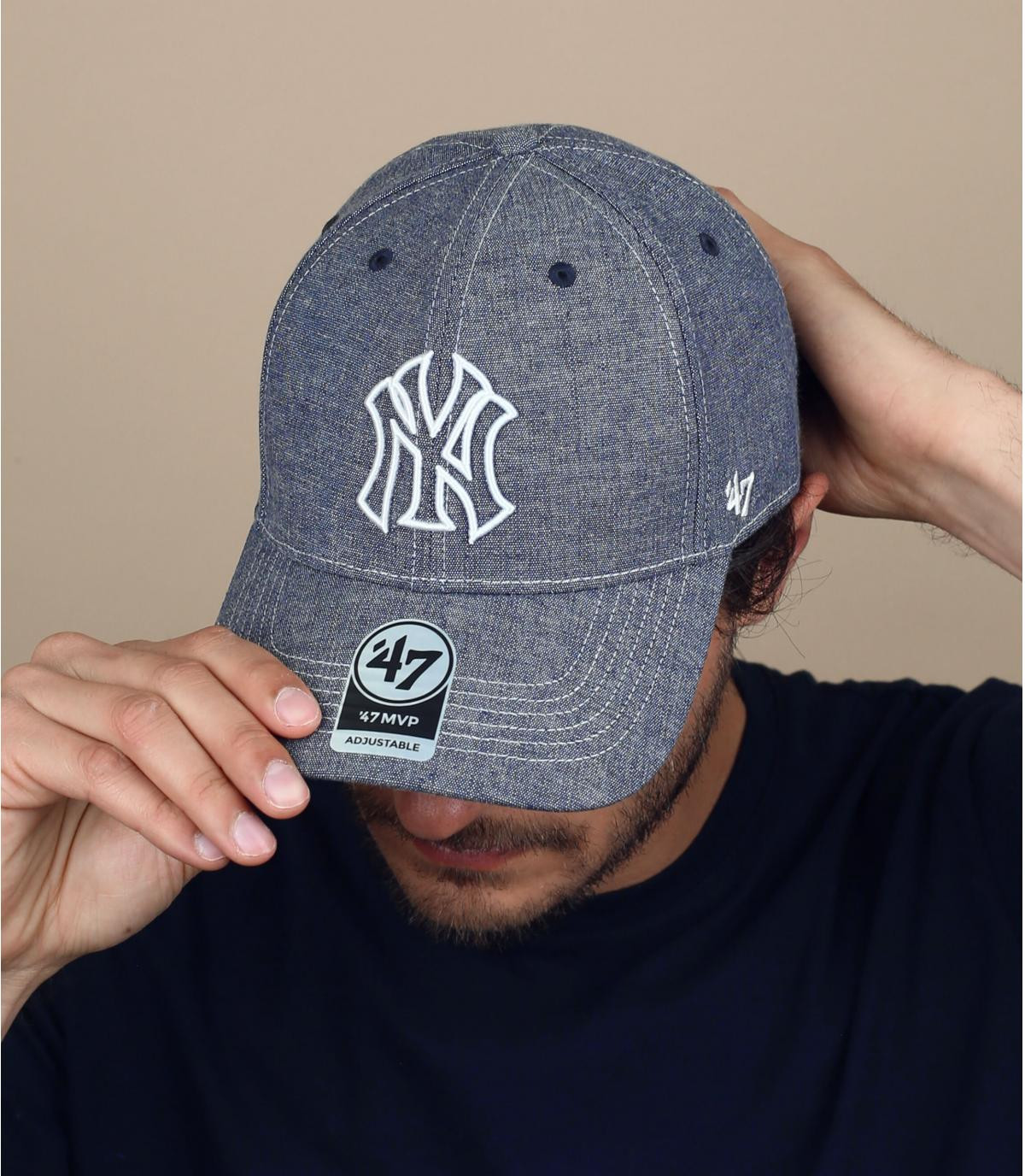 blue NY cap Emery NY navy